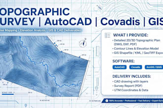 do topographic with covadis autocad