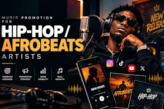 promote your hip hop and afrobeats music to targeted audiences