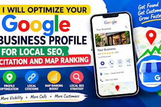 optimize your google business profile for local seo, citation, and map ranking