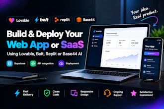 deploy webapp saas lovable ai bolt ai replit base44 supabase api integration