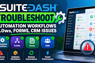 troubleshoot suitedash automation workflows intake forms crm issues