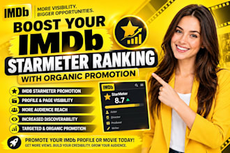 l boost your imdb starmeter ranking with organic promotion