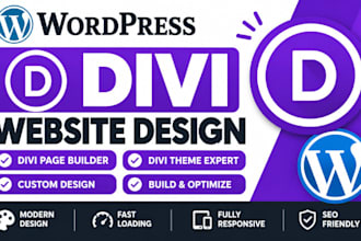 create divi wordpress website design divi page builder divi theme expert build