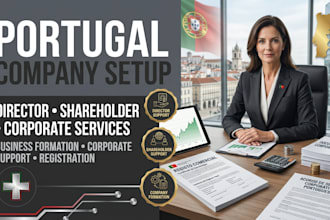 provide portuguese director, shareholder and company setup support