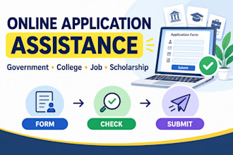 complete online, government, college and job applications