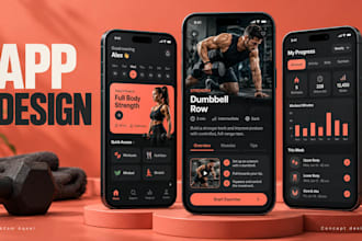design premium mobile app UI UX, clickable figma prototypes