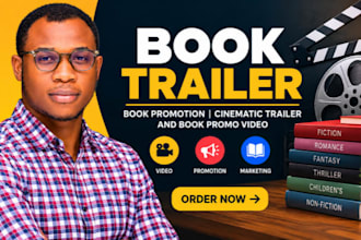do book trailer, book promotion, cinematic trailer and book promo video