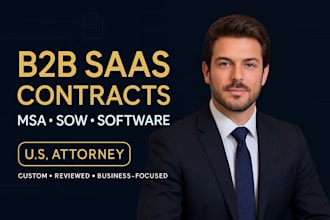 prepare your b2b saas agreement, msa, sow and software contract