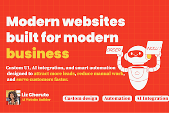 build a modern ai business website