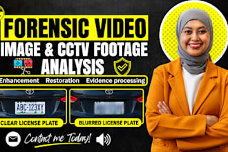 enhance car license plates from blurry, low quality cctv with forensic analysis
