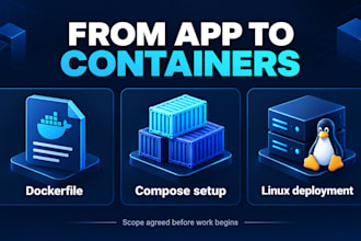 dockerize your application and configure docker compose