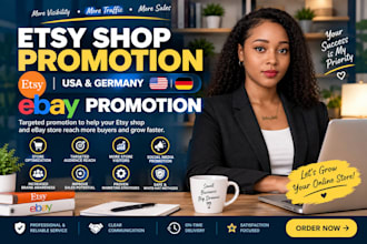 etsy shop promotion USA germany ebay promotion