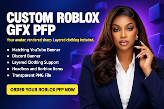 make your custom roblox gfx pfp with layered clothing