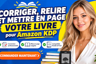 corriger, relire et mettre en page votre livre pour amazon KDP