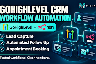set up gohighlevel CRM and automate lead follow up with n8n