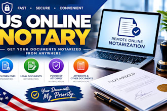 perform US online notary, notarize form 1583, poa, legal documents