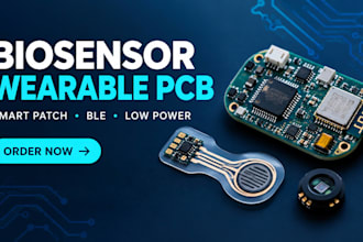 design biosensor and smart patch pcb for wearable health devices