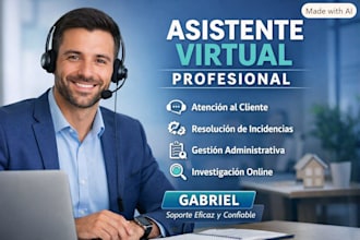 asistente virtual  para atención al cliente y resolución de incidencias