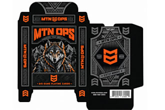 do card game illustration, board game card box design deck design flash card