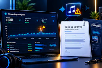 write your spotify artificial streaming appeal for your distributor