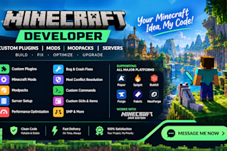 create fix optimize minecraft plugin modpack forge minecraft developer paper smp