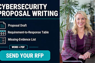 write cybersecurity rfp responses and tender proposal drafts