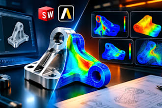 ansys solidworks stress and thermal analysis, fea engineering simulation