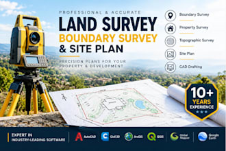 do land survey, property survey site plan topographic survey, land sureyor