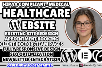 design healthcare website, medical website, clinic, healthcare wordpress website