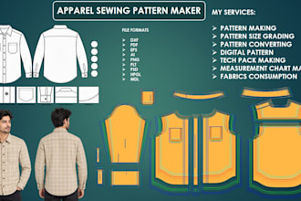 create all kinds of production ready apparel sewing patterns