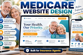 design a medicare website for insurance agents to generate medicare leads