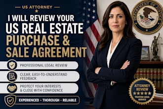review your US real estate purchase and sale agreement