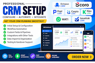 setup issuetrak crm wati crm kipu crm caspio crm popl  scoro octopus CRM