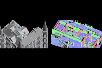 create 2d 3d revit models, as built drawing,lod 200 revit model from point cloud