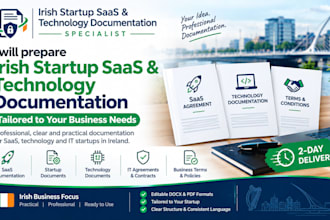 prepare irish startup saas and technology documentation