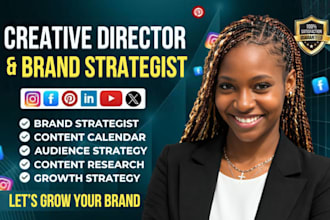 be your creative director social media strategist for content brand strategist