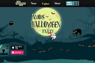 build squarespace halloween website party registration website ticket website