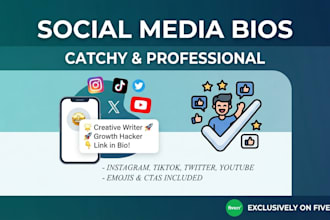 write catchy social media bios