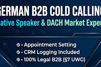 do professional germany cold calling and b2b appointment setting