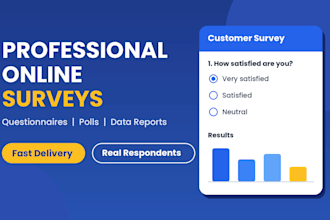 design and setup a professional online surveys or questionnaire