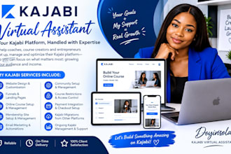 design kajabi landing page and sales page for your online course