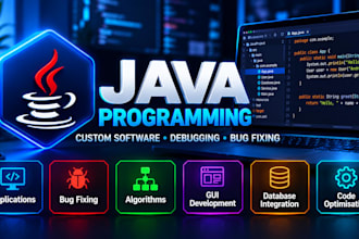 develop, debug and fix java applications