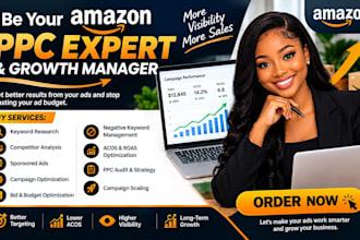 be your amazon PPC expert and growth manager, ROI website PPC marketing