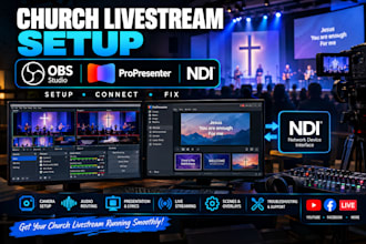 setup obs propresenter ndi for your church livestream