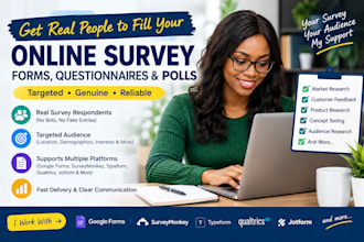 online survey gather real respondents to fill questionaires polls google form