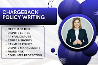 write chargeback policy, fraud prevention, dispute resolution and refund policy