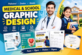 design professional medical and school graphics