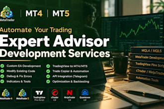automate your trading strategy into mt4, mt5, expert advisor in mql4 and mql5