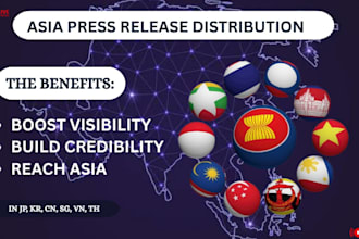asia press release distribution, japan korea china singapore vietnam thailand