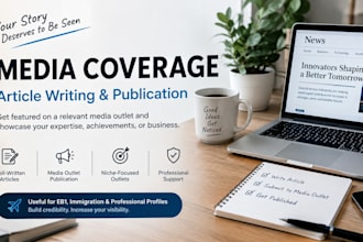 write and publish media article for eb1 and niw visa